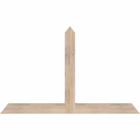 Ekena Millwork Portland Smooth Timber Gable Bracket, Douglas Fir, 48"W x 30"H x 1 1/2"D x 3 1/2"F, 15/12 Pitch GBW048X30X0204POR00SDF